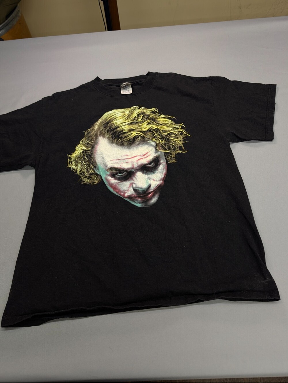 Joker The Dark Knight Shirt Heath Ledger Movie Promo Black L